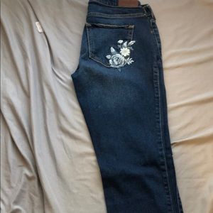 Dark blue skinny jeans